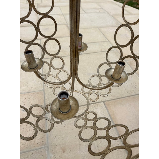 Contemporary Currey & Co. Tartufo Silver Orb Chandeleir For Sale - Image 3 of 6