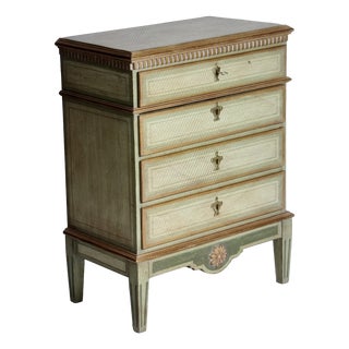 Gustavian Chest of Drawers in Pastel Colors, 1890 For Sale
