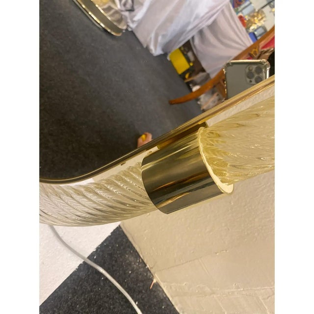 Gold Leaf Murano Glass Wall Mirrors by Simoeng, Set of 2 For Sale - Image 9 of 13