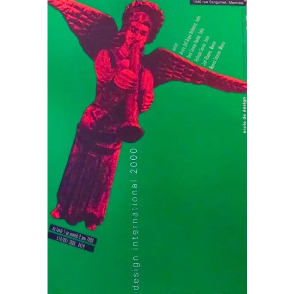 2000 Original Design International Poster, Angel - Alfred Halasa For Sale