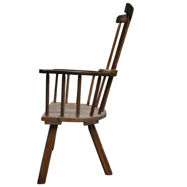 Farmhouse Spindleback Armchair, 1890s For Sale - Image 4 of 11