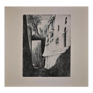 Lino Bianchi Barriviera, Lalibela, Etching, 1948 For Sale