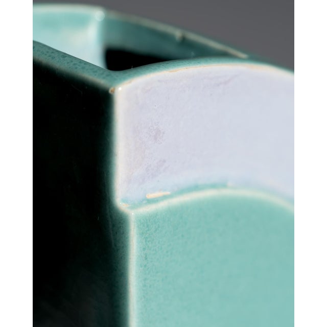 Vintage Geometric Ceramic Vases by Karl Till for Staatliche Majolika Karlsruhe, 1996, Set of 2 For Sale - Image 13 of 17