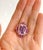 Purple Bochic “Capri” Vintage Amethyst & Topaz Ring Set In 18K Gold & Silver For Sale - Image 8 of 12