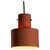 Dutch Modern Red Terracotta Pendant Light from Artiforte, 1950s For Sale - Image 9 of 9