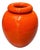 Large 15" Orange California Pottery Vase Planter Oil Jar by Bauer Pottery, 1920 For Sale