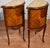 1930s French Louis XV Satinwood & Marble Top Pair Nightstands / Bedside Tables For Sale - Image 4 of 10