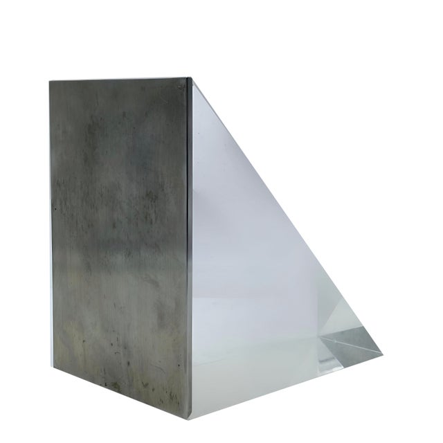 1970s Acrylic Glass and Chromed Metal Photo Frame by Alessio Tasca for Fusina, Italy, 1970s For Sale - Image 5 of 9