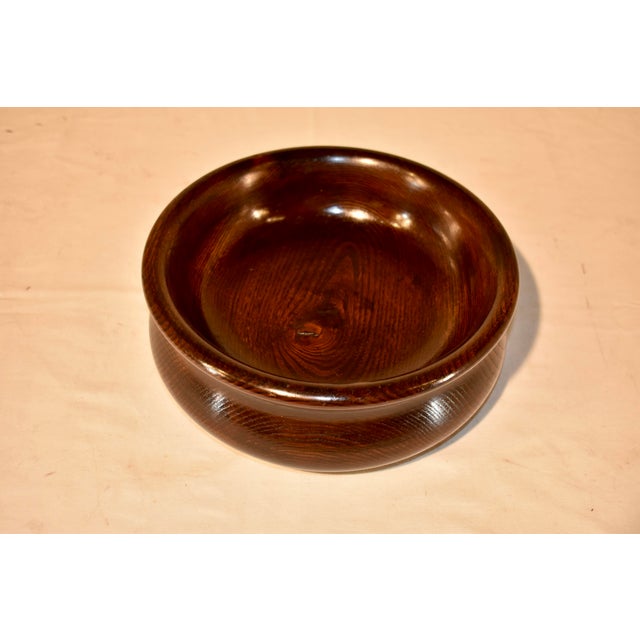 English Turned Oak Bowl, Circa 1900 For Sale - Image 4 of 5