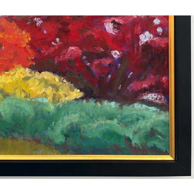 “Autumn Lane” Framed Oil on Linen by Nancy M. Vignola - For Sale - Image 4 of 7
