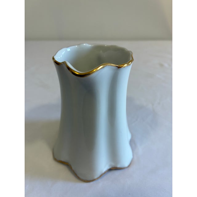 Vintage Thomas Germany Porcelain Creamer With Gold Trim For Sale - Image 10 of 10