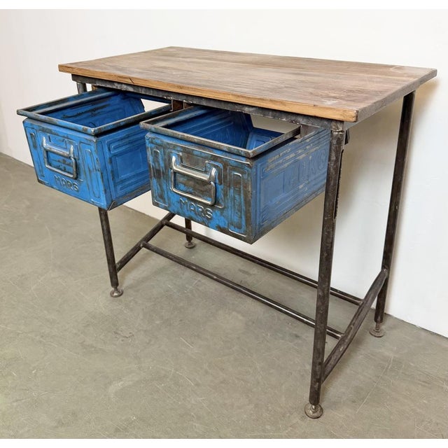 Vintage Industrial Worktable, 1960s For Sale - Image 13 of 18