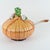 This original Majolica ceramic soup tureen or centerpiece, shaped like an onion, was designed and manufactured by Este...