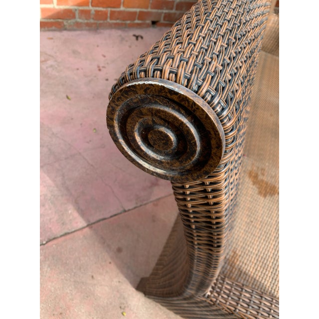 Vintage Outdoor Woven Vinyl Sofa Chairish