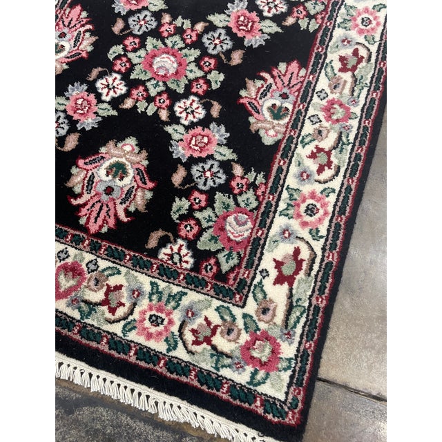 Traditional 1990s Handwoven Persian Design Indian Rug - 2'7" X 12'0" For Sale - Image 3 of 7