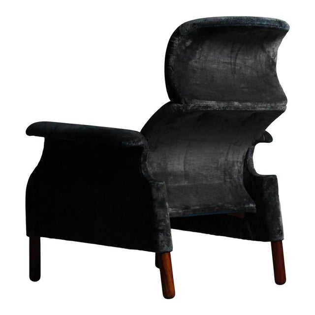 Sanluca Lounge Chairs in Blue Velvet by Achille & Pier Giacomo Castiglioni for Gavina, 1960, Set of 2 For Sale - Image 14 of 18