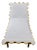 Chairish x Kassatex - Scallop Lounge Chair Cover, Yellow For Sale