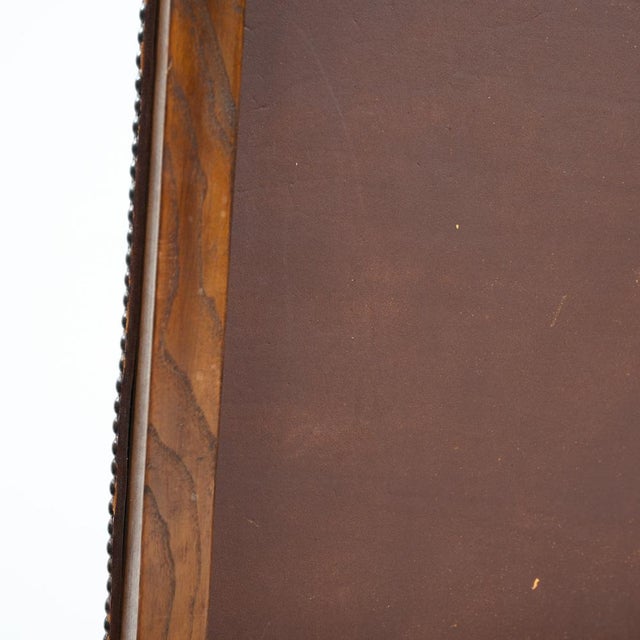 Chair in Brown Leather and Oak by Pierre Lottier for Almazan, 1970s For Sale - Image 16 of 18