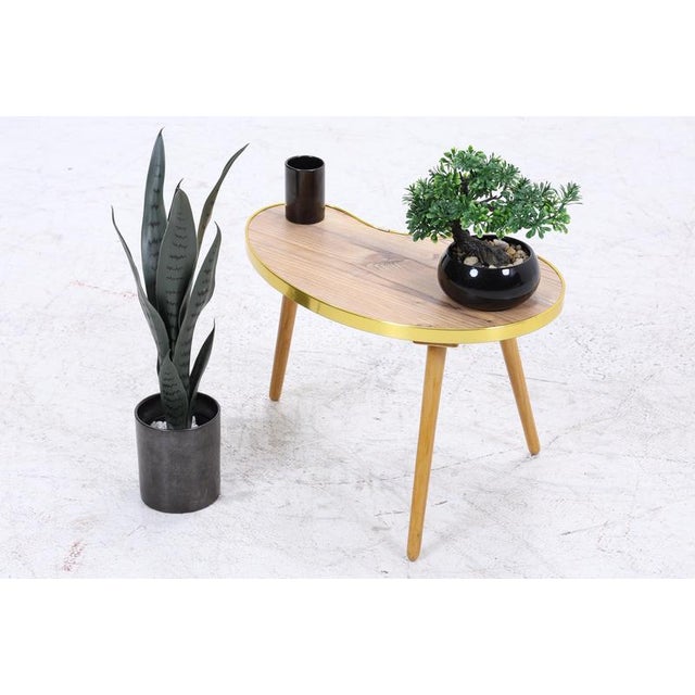 Mid-Century Kidney-Shaped Table or Plant Stand For Sale - Image 9 of 9