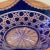 Blue Vintage Limited Edition Cobalt Blue Cut to Clear Bohemian Crystal Centerpiece Basket For Sale - Image 8 of 13