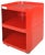 Space Age Italian Red Modular Chest of Drawers attributed to Castelli for Kartell, 1970s For Sale