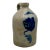 Nice Small 1 Gallon Size Antique American New York Stoneware Jug With Big Deep Blue Flower Decoration - Circa Mid 1800s For Sale