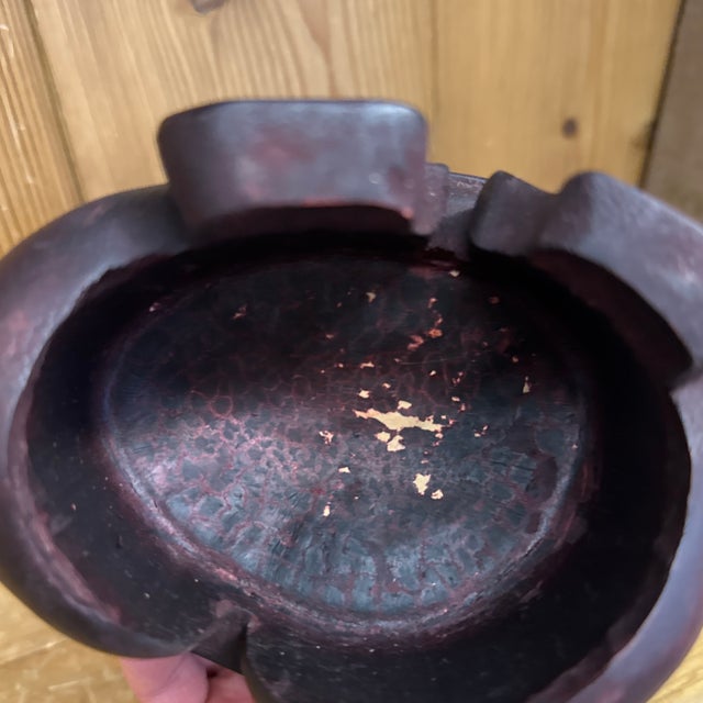 19c Buddha Chinese Head Rest- Carved From the Heart of a Palm Tree Opium Pillow. For Sale - Image 4 of 12