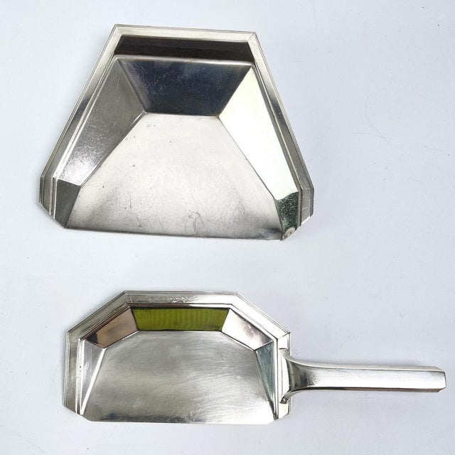 Art Deco dustpan from B.B silver-plated table dustpan, 1930s. The two-piece ART DECO dustpan is both a luxurious addition...