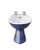 Blue Italian Gardena Bathroom Fixtures by Antonia Campi for Sci Laveno, 1970s, Set of 3 For Sale - Image 8 of 10