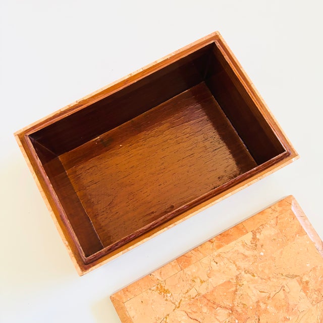 Tessellated Pink Stone Box For Sale In San Francisco - Image 6 of 12