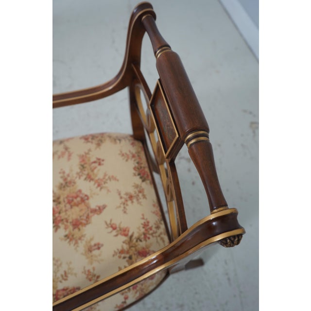 Pair Hickory Chair Regency Style Mahogany Armchairs For Sale - Image 16 of 18