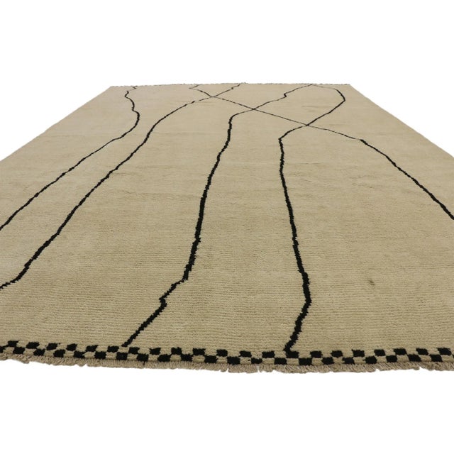 Mid-Century Modern Large Moroccan Style Area Rug - 10'00 X 13'09 For Sale - Image 3 of 9