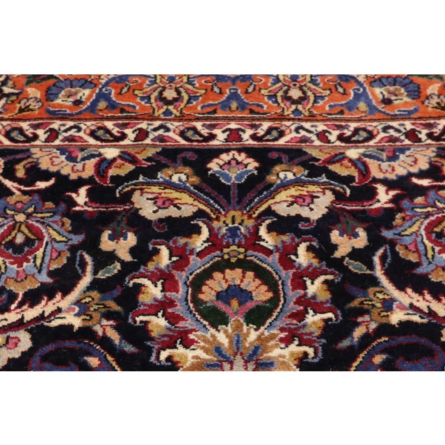 Vintage Persian Mashhad Rug, 16'09 X 22'02 For Sale In Dallas - Image 6 of 11