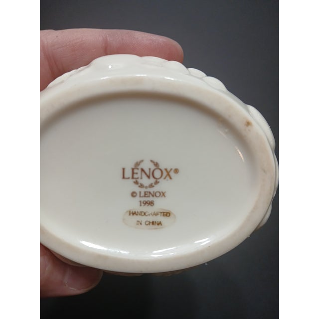 Lenox Lenox Trinket Dish Gold Detailing Fruit Motif 1998 For Sale - Image 4 of 7
