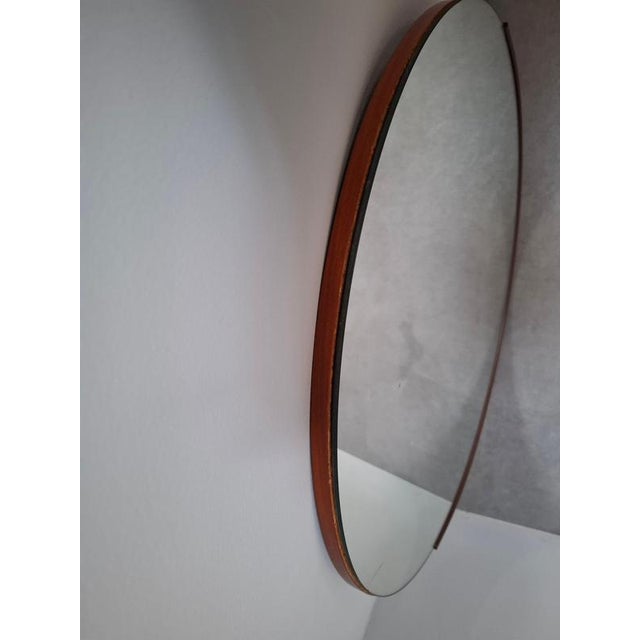 1970s Vintage Czechoslovakian Round Wall Mirror, 1970s For Sale - Image 5 of 15