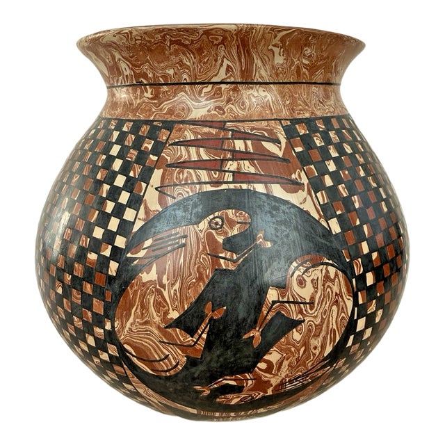 Vintage Mata Ortiz Ceramic Pot For Sale