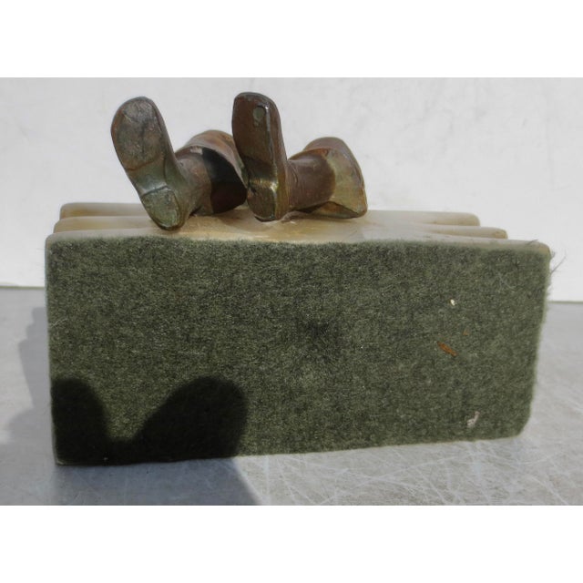 Bronze Pirate Bookend by Hirsch Circa 20s For Sale - Image 8 of 8