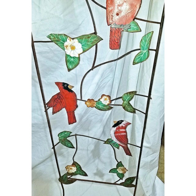 Vintage Garden Art Bird Metal Sculptures, Set of 4 For Sale - Image 4 of 12