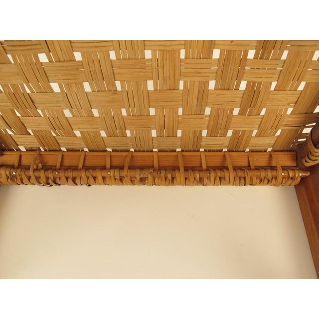 Brown Stool in Cherry with Rattan Seat by Josef Frank, 1928 For Sale - Image 8 of 11