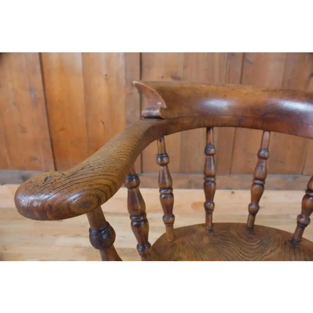 19th Century Victorian Captain's Chair For Sale - Image 6 of 8