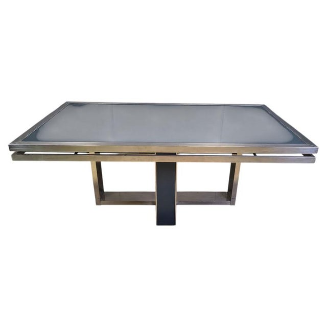 Vintage Italian Chrome Dining Table, 1970s For Sale - Image 12 of 12
