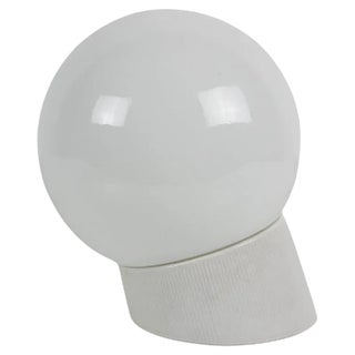 Porcelain and Glass Wall Lamp, Czechoslovakia, 1960s For Sale