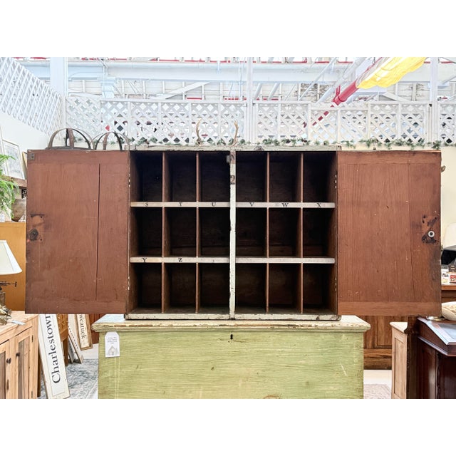Antique Industrial Cubby Wall Cabinet For Sale - Image 11 of 12