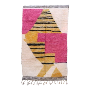 Moroccan Contemporary Rug - 5'1" X 8'2" Ft