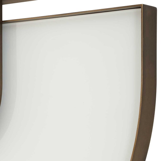 2020s Encase Modern White Oval Mirror For Sale - Image 5 of 6