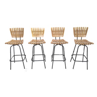 Arthur Umanoff Barstools - Set of 4 For Sale