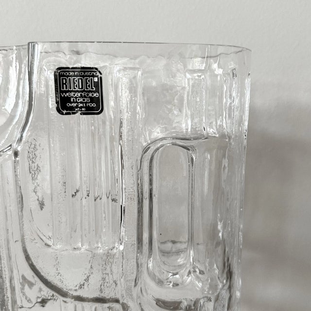 Vintage Crystal Bottle from Riedel For Sale - Image 6 of 8