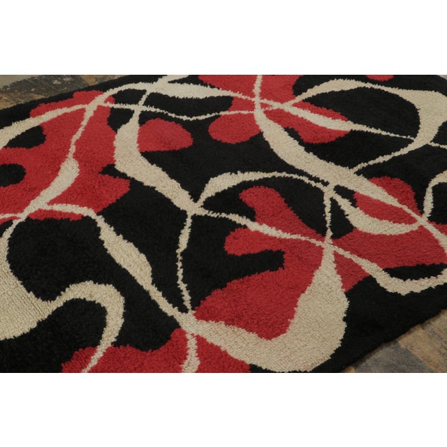 Rug & Kilim Vintage Mid-Century Modern Wool Rug by Rug & Kilim, France, 1950–1959 For Sale - Image 4 of 8