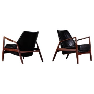 Set of Seal Easy Chairs by Ib Kofod-Larsen, 1960s For Sale