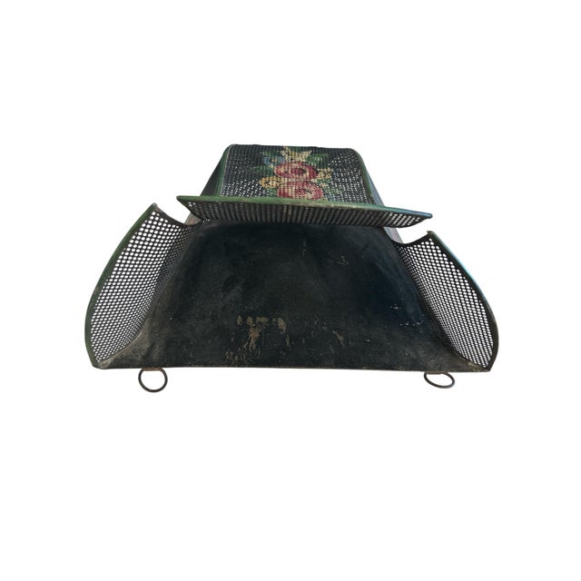 Antique Wire Wall Pocket For Sale In Boston - Image 6 of 10